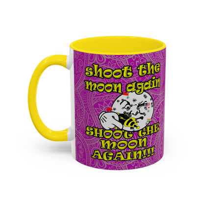 shoot the moon again - Accent Mug (pink swirl)
