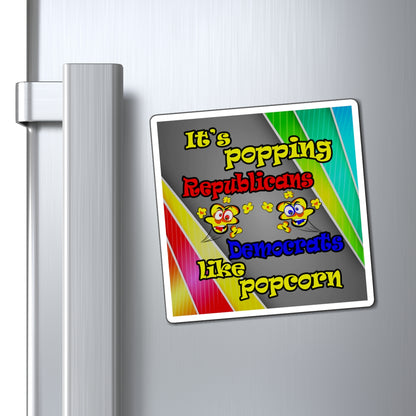 popping like popcorn - Magnets - (rainbow split)