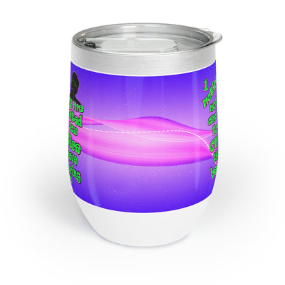 noticed you noticing - Chill Wine Tumbler (purple-pink wave)