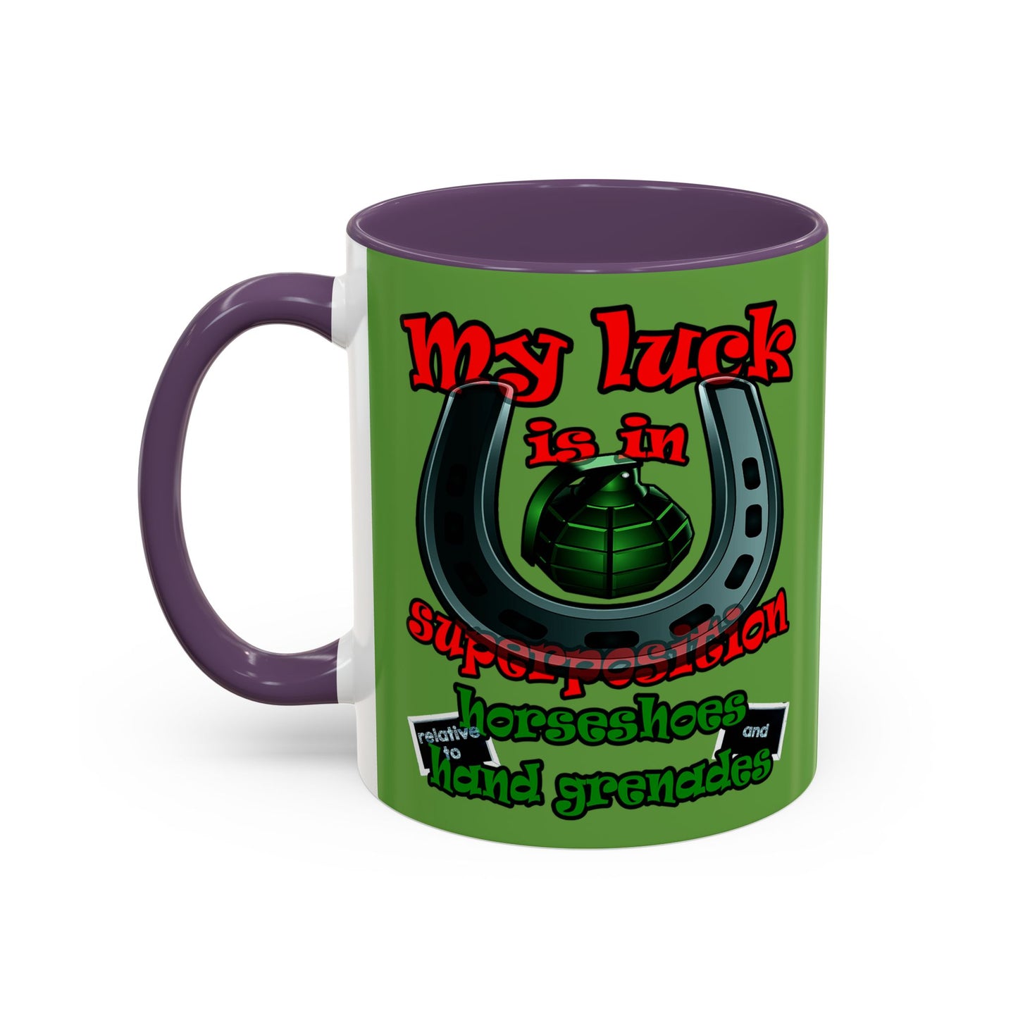 my luck - Accent Mug (green)