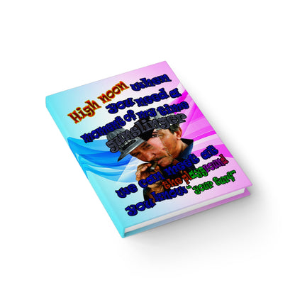 high noon - journal-blank (light blue-pink wave)