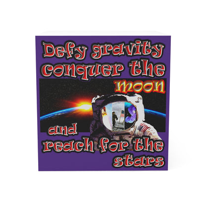 defy conquer reach - note cube (purple)