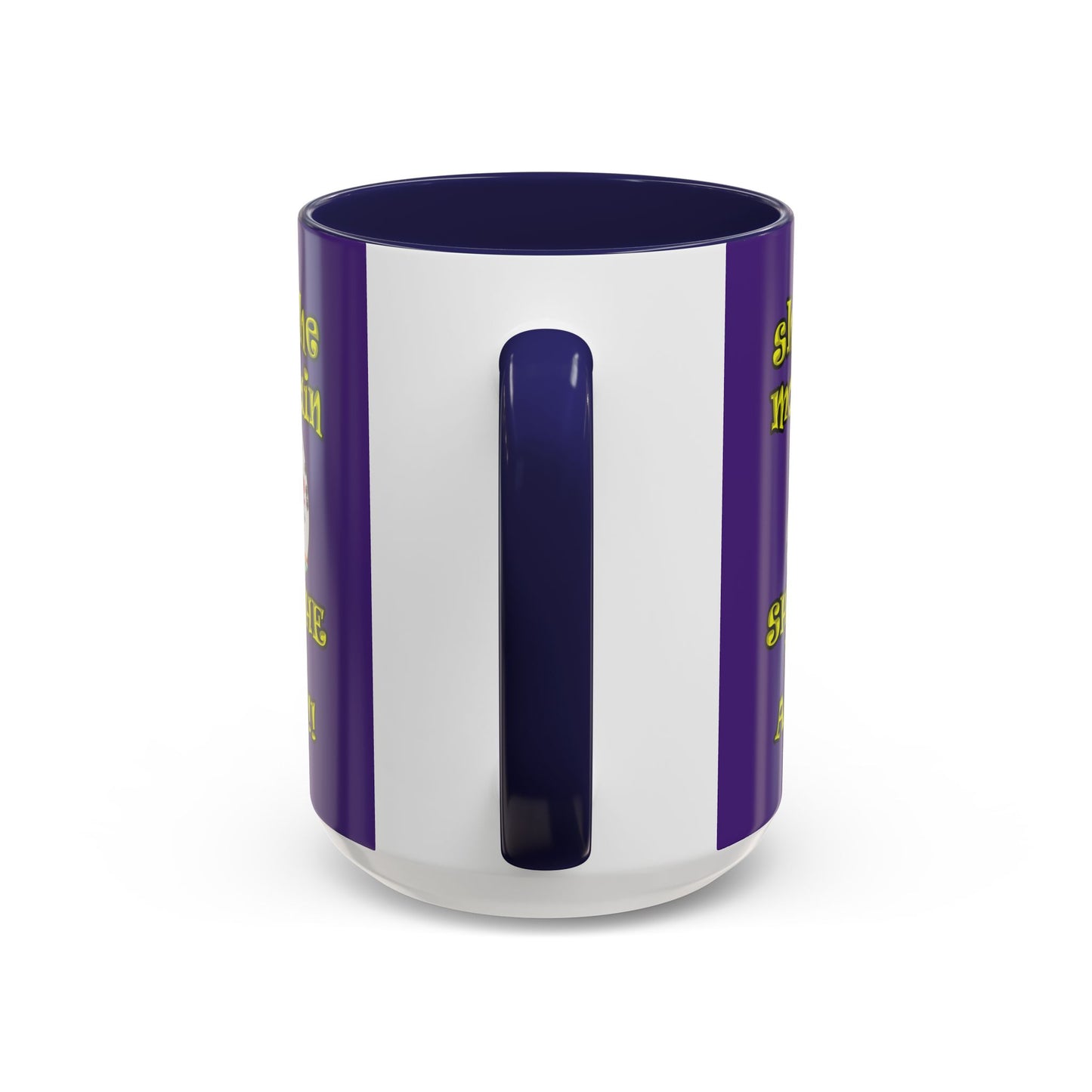 shoot the moon again - Accent Mug (purple)