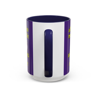 shoot the moon again - Accent Mug (purple)