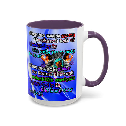 doggystyle - Accent Mug (blue-white wave)