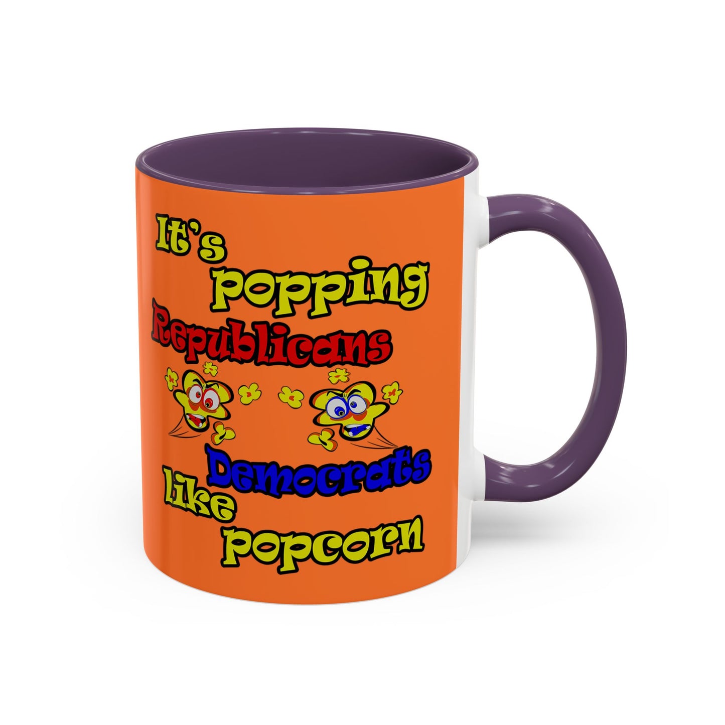 popping like popcorn - Accent Mug (crusta)