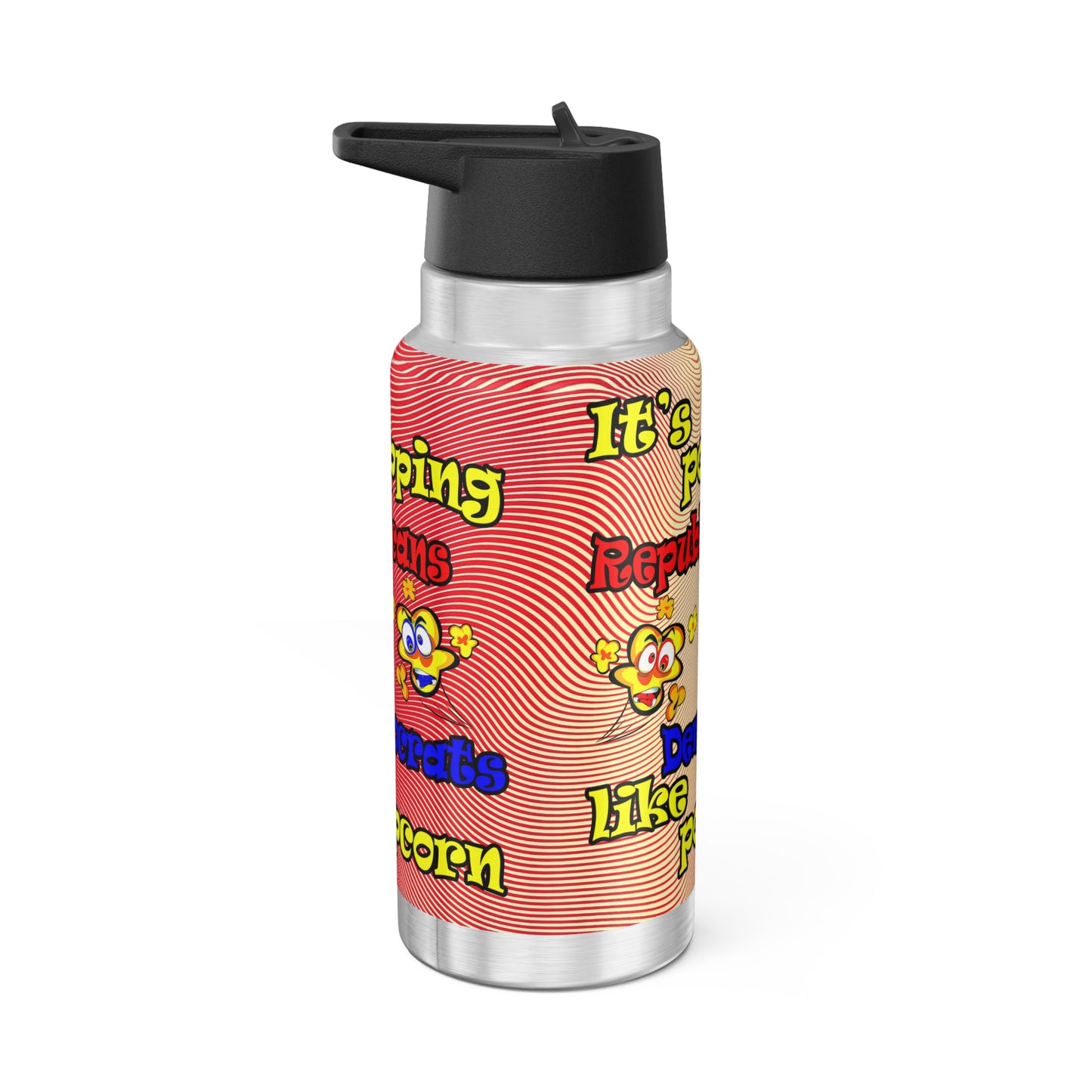 popping like popcorn - Gator Tumbler, 32oz  (yellow-orange wave)