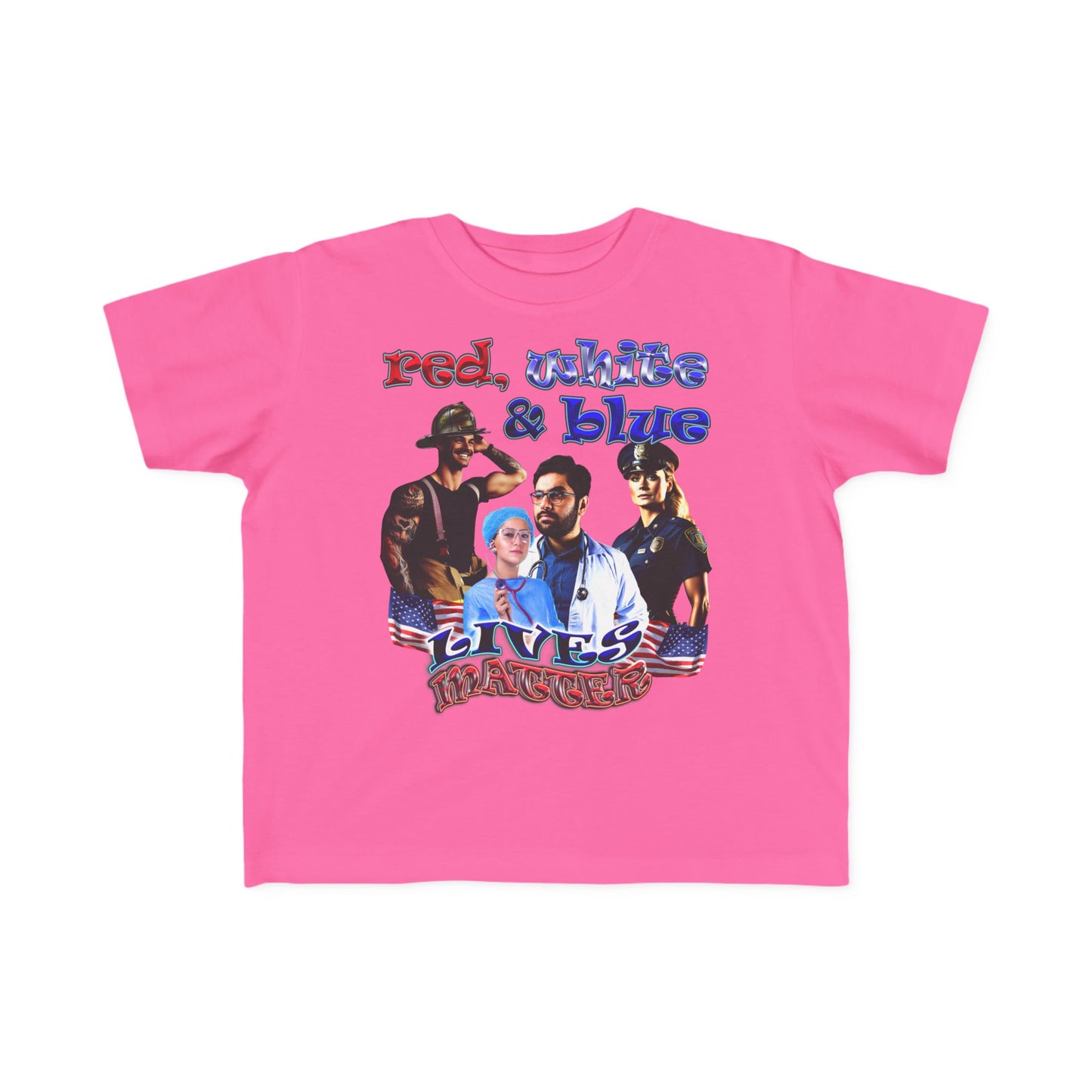 rw&b lives matter - Toddler's Fine Jersey Tee