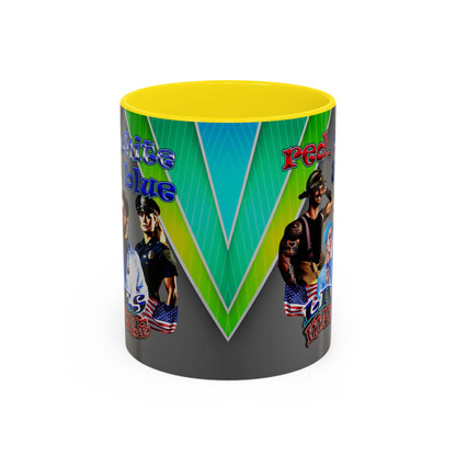 rw&b lives matter - Accent Mug (rainbow split)