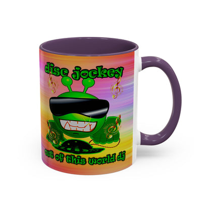 disc jockey - Accent Mug (color blur)