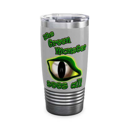 green monster - Ringneck Tumbler, 20oz (light grey)