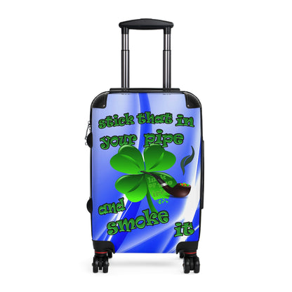 stick that in your pipe and smoke it - Suitcase (blue-white wave)
