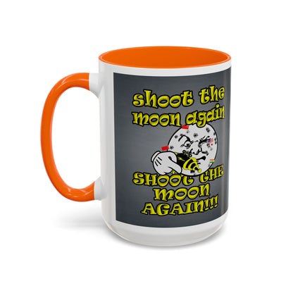 shoot the moon again - Accent Mug (grey-light grey)
