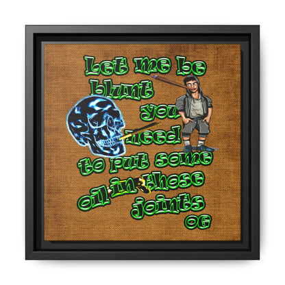 og - framed canvas art (brown papyrus)