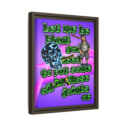 og - framed canvas art (purple-pink wave)