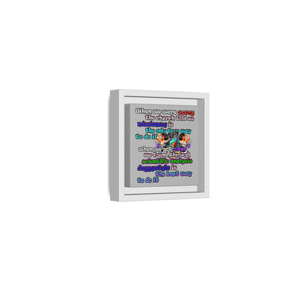 doggystyle - framed canvas art (light grey)