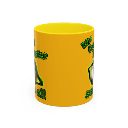 green monster - Accent Mug (yellow)