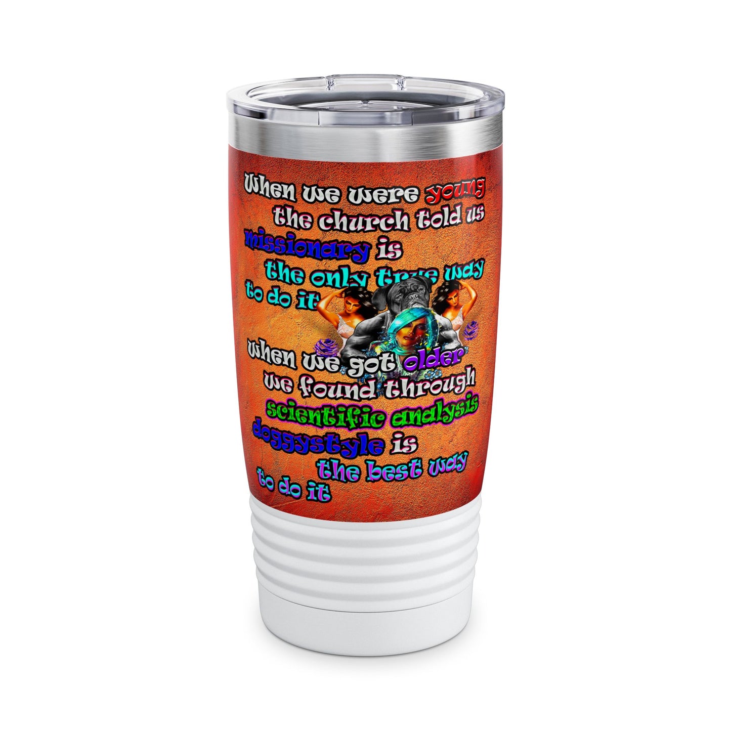 doggystyle - Ringneck Tumbler, 20oz (burnt orange)