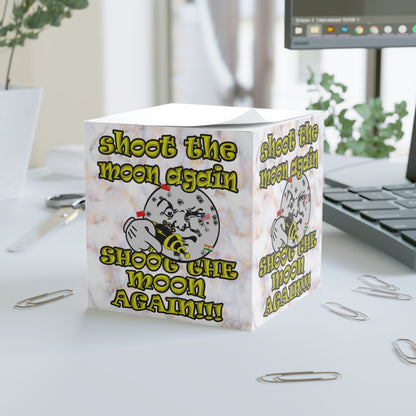 shoot the moon again - note cube (white marble)