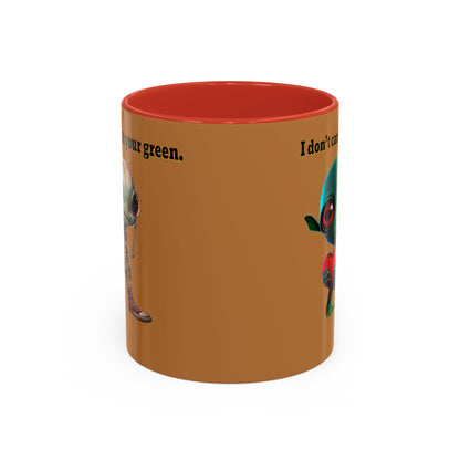 I don't care that your grey - Accent Mug (light brown)