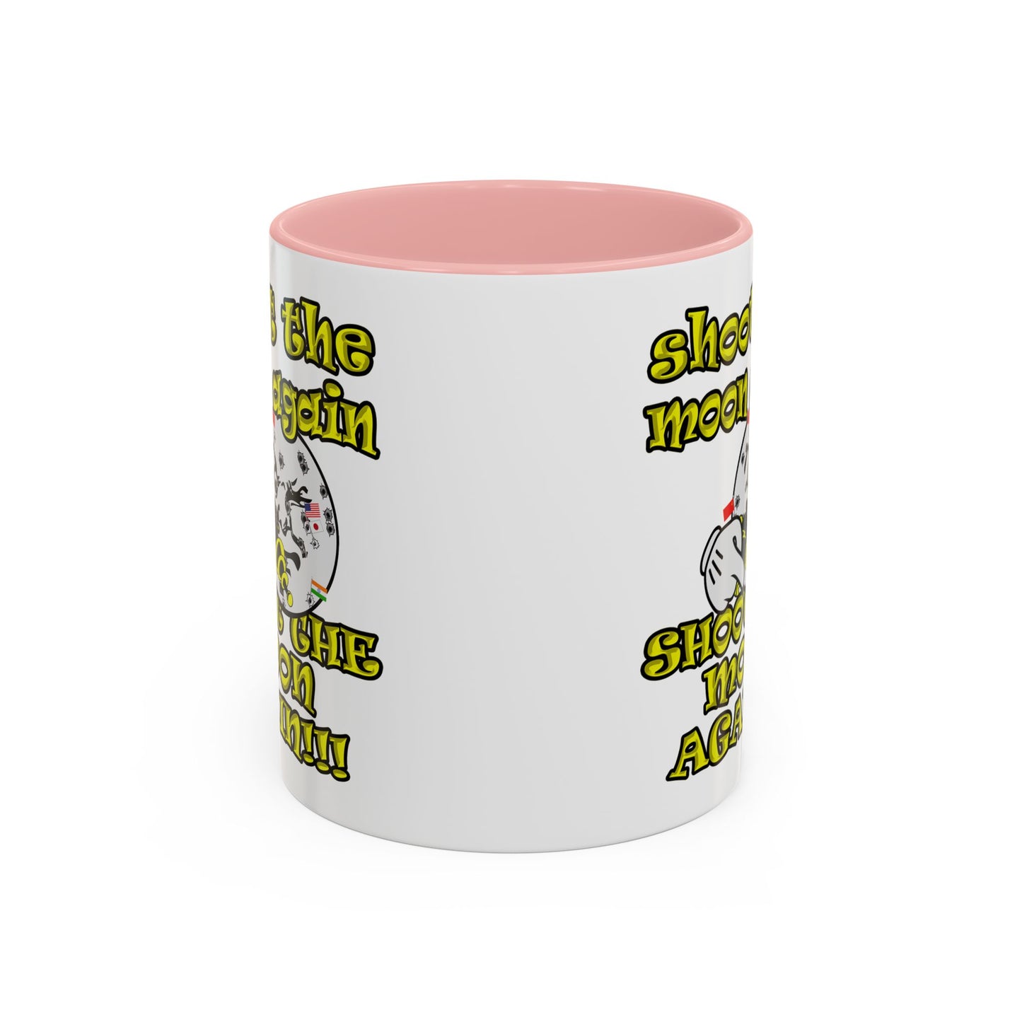 shoot the moon again - Accent Mug (white)