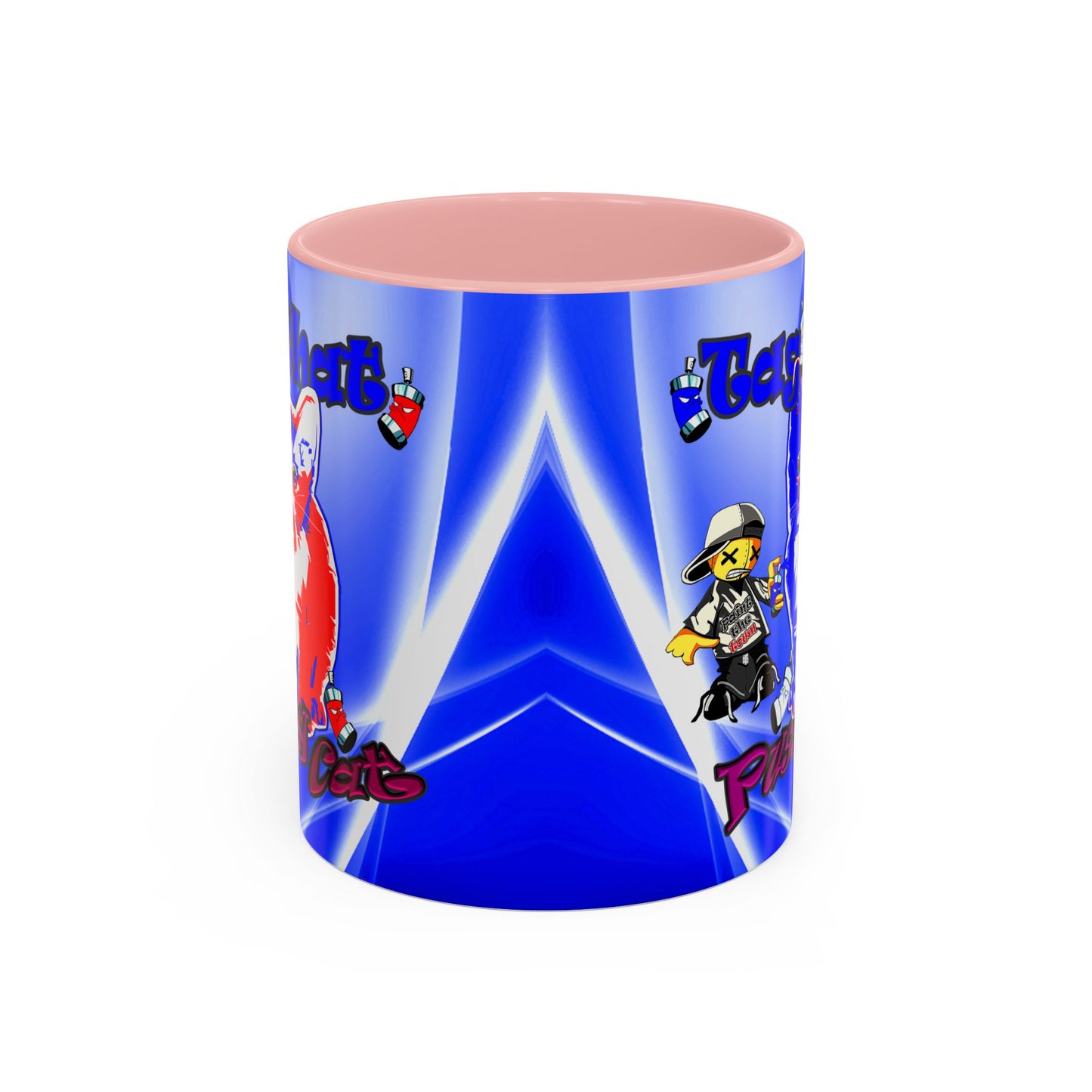 tag that - Accent Mug (blue-white wave)