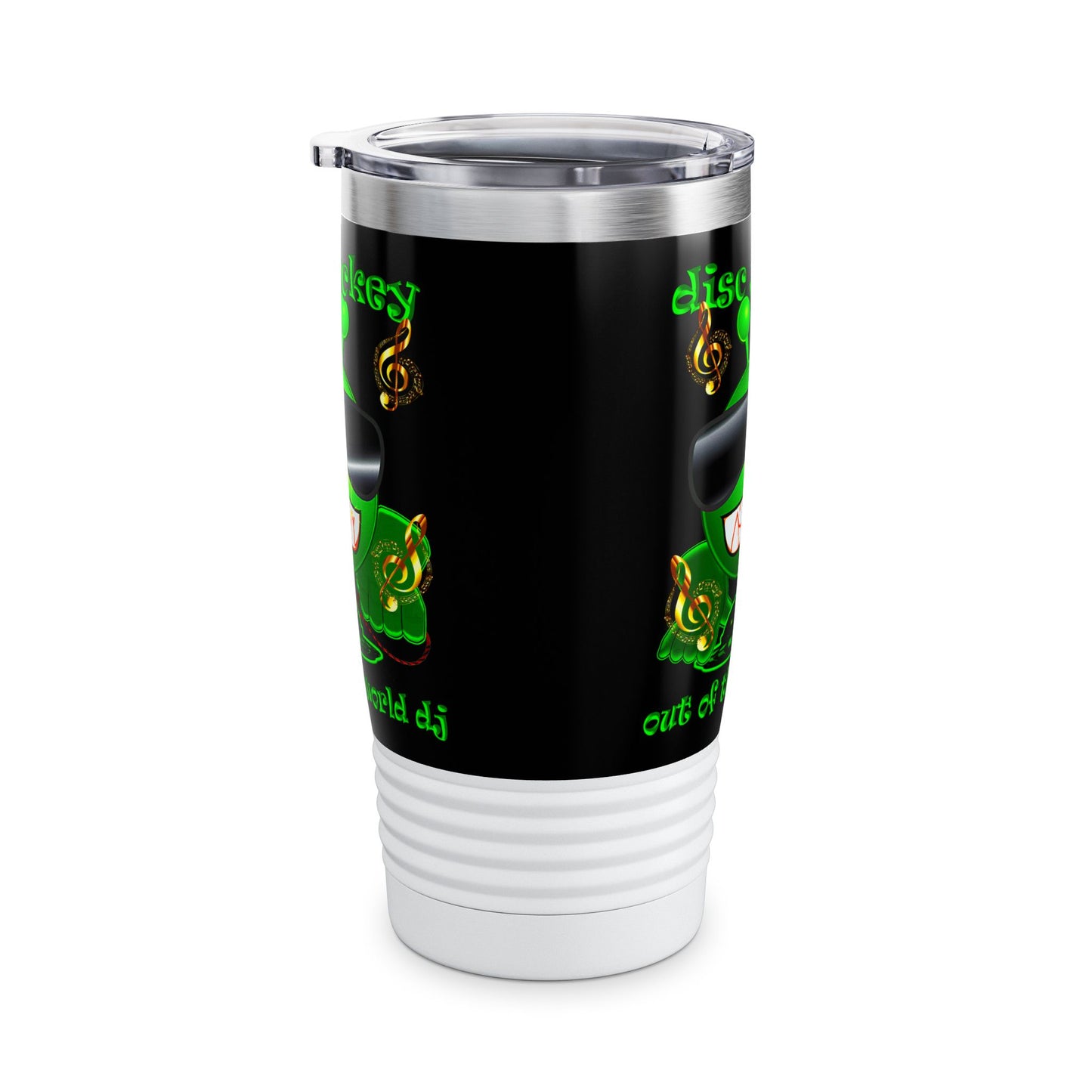 disc jockey - Ringneck Tumbler, 20oz (black)