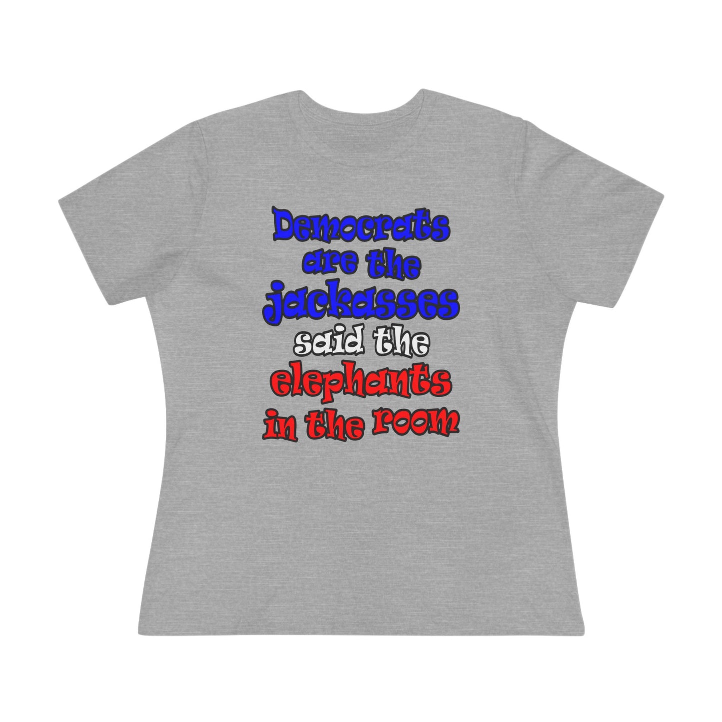donkeys and elephants - Women's Premium Tee