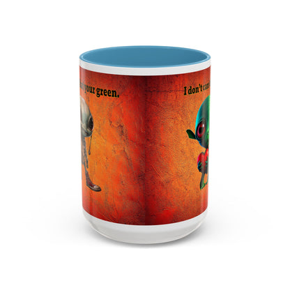 I don't care that your grey - Accent Mug (burnt orange)