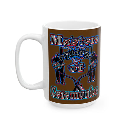 em cee squared - White Mug (brown)