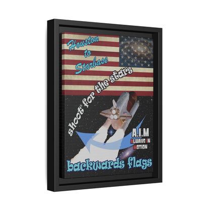 shoot for the stars - framed canvas art