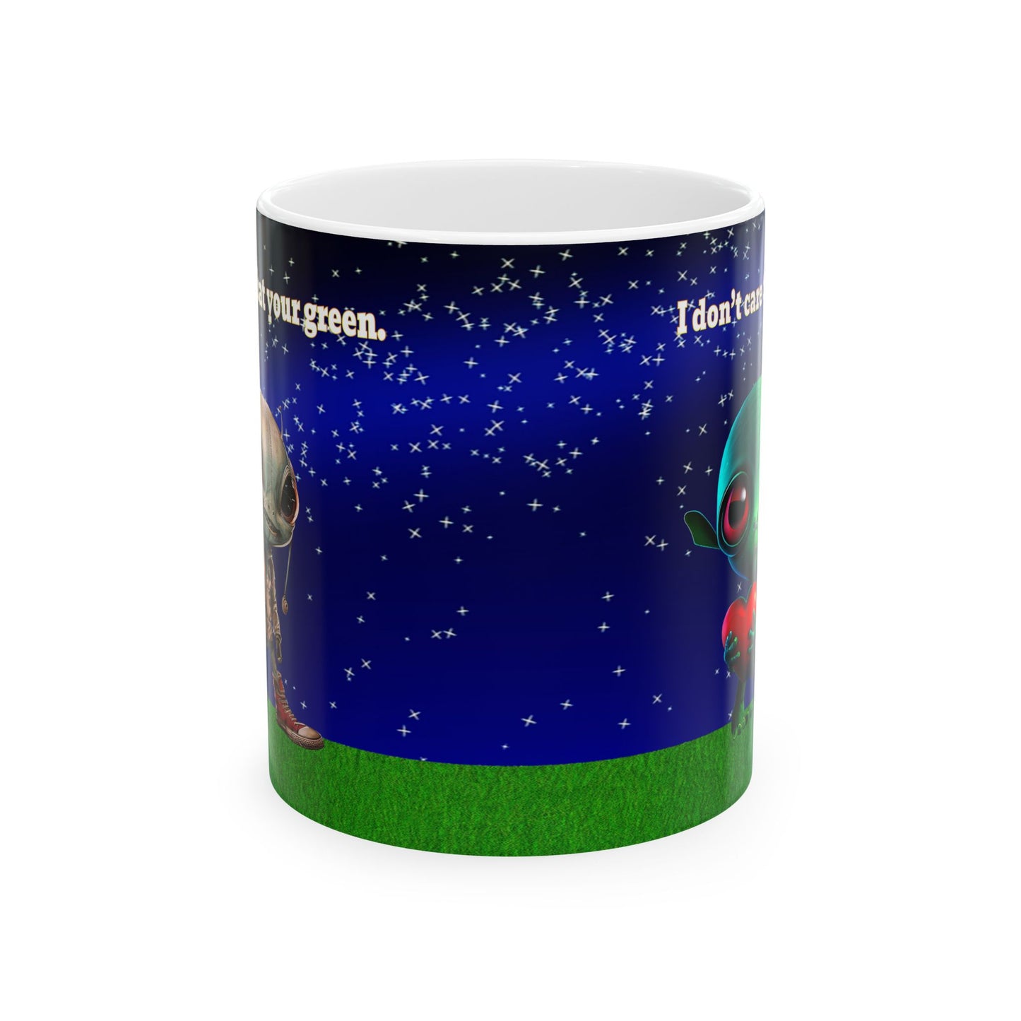 I don't care that your grey - White Mug ('snoops' background)