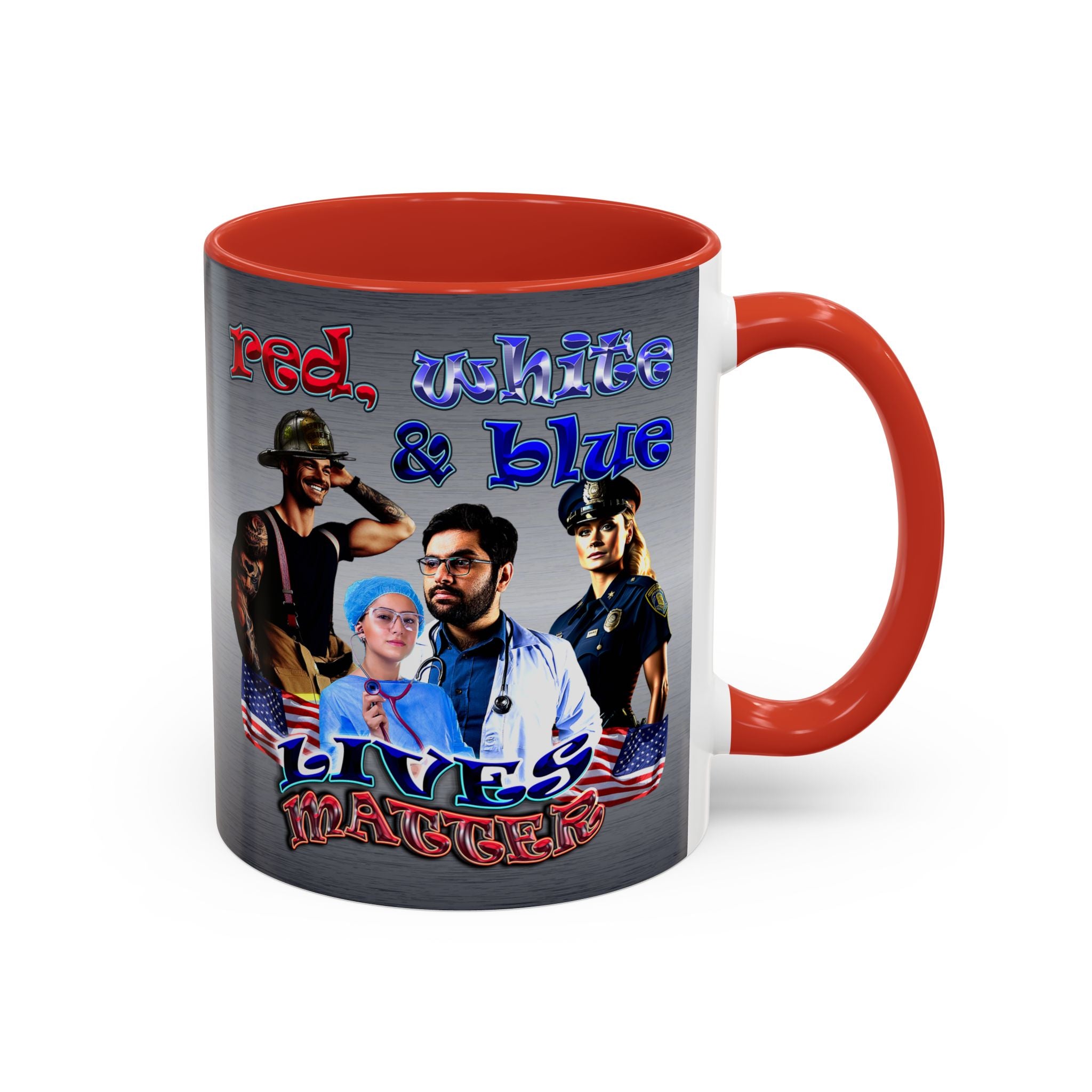 rw&b lives matter - Accent Mug (brushed nickel)