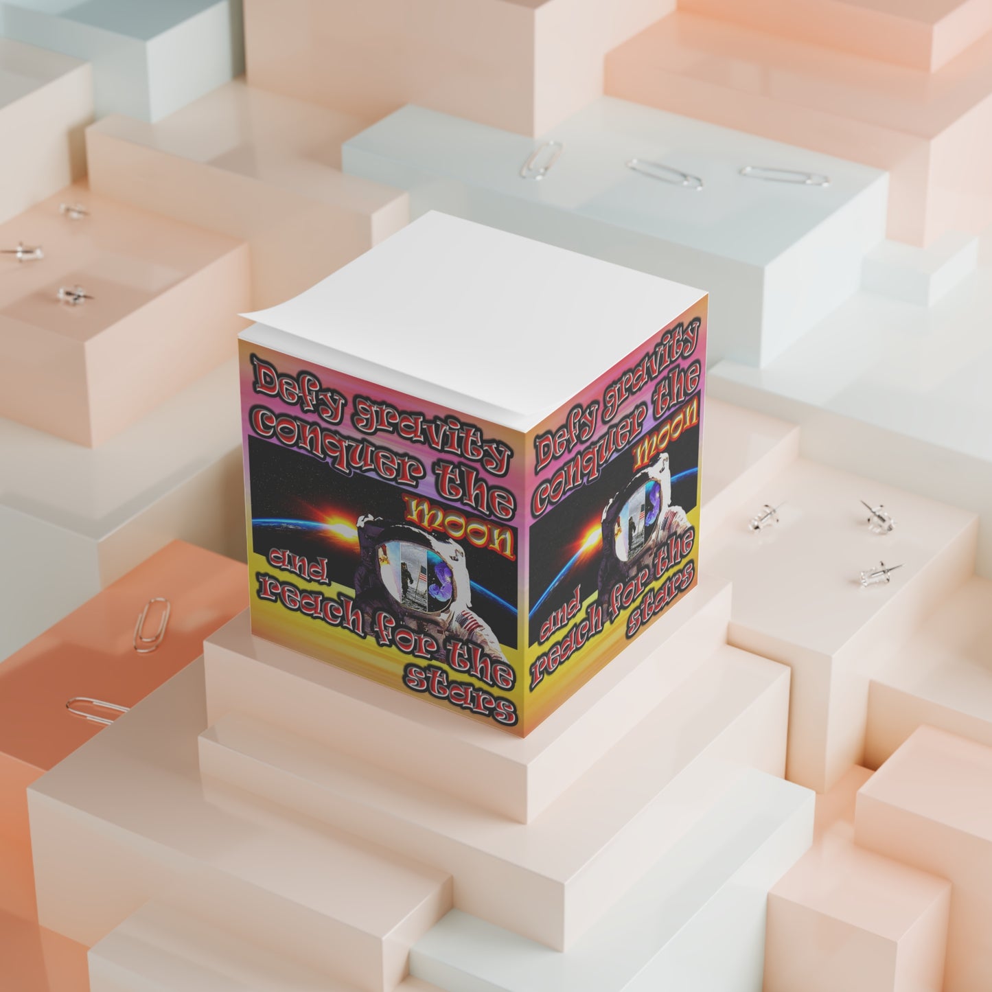 defy conquer reach - note cube (color blur)
