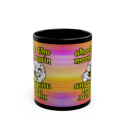 shoot the moon again - Black Mug (color blur)