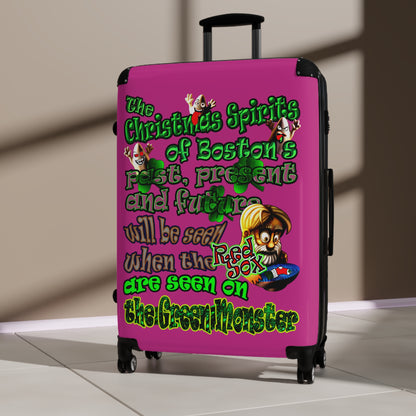 christmas spirits of boston - Suitcase (pink)