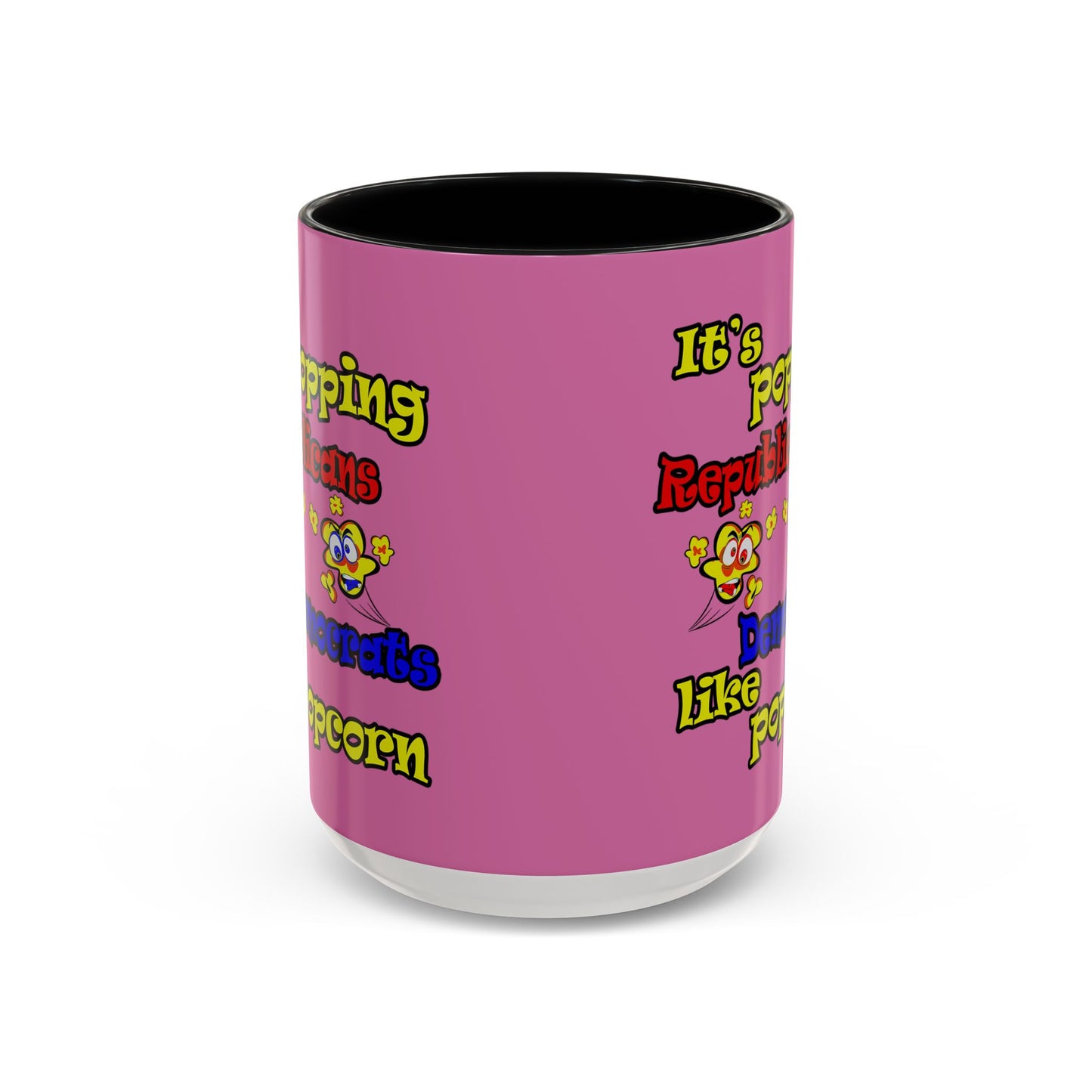 popping like popcorn - Accent Mug (light pink)