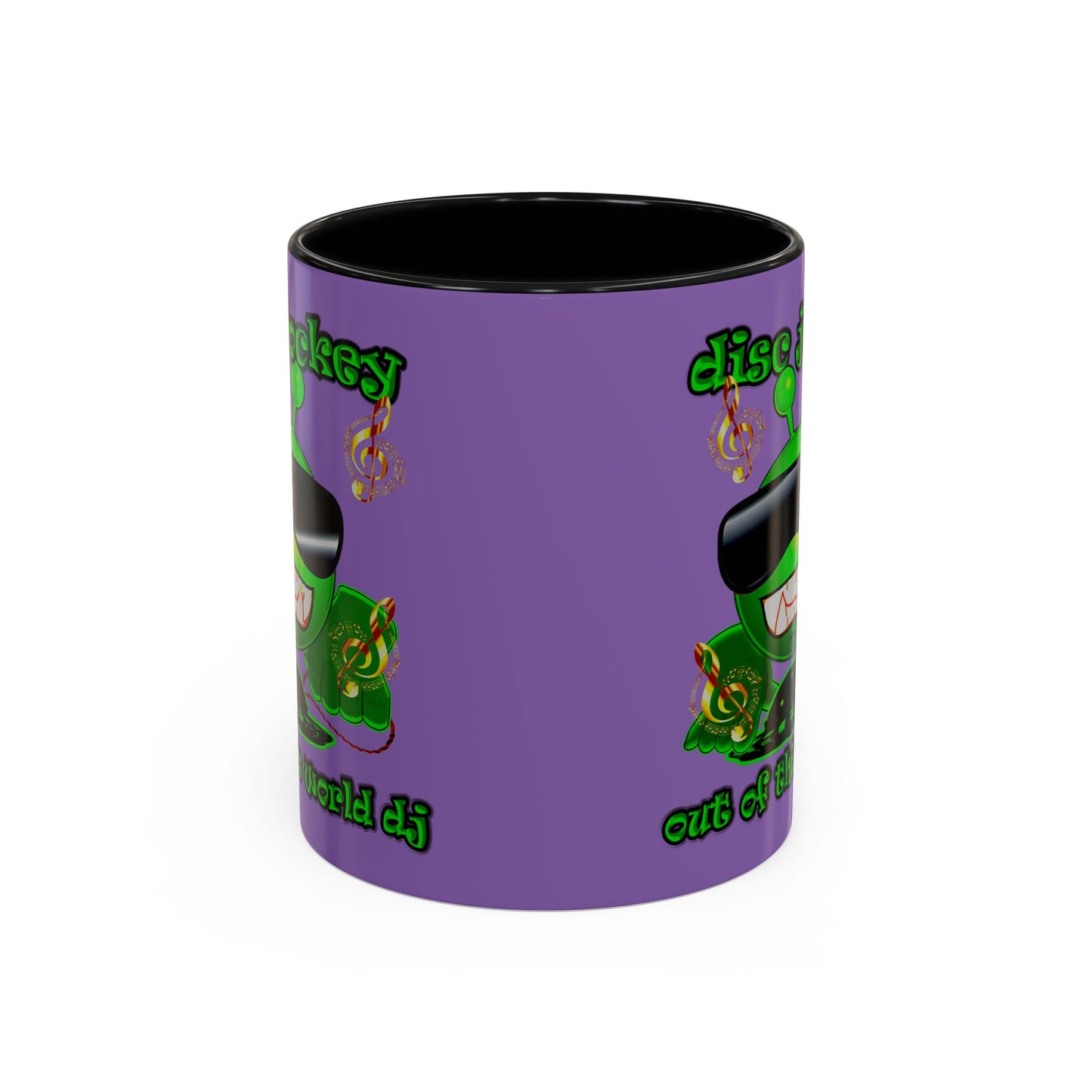 disc jockey - Accent Mug (light purple)