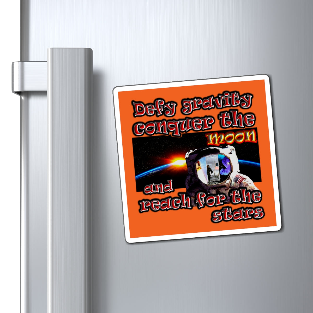 defy conquer reach - Magnets - (orange)
