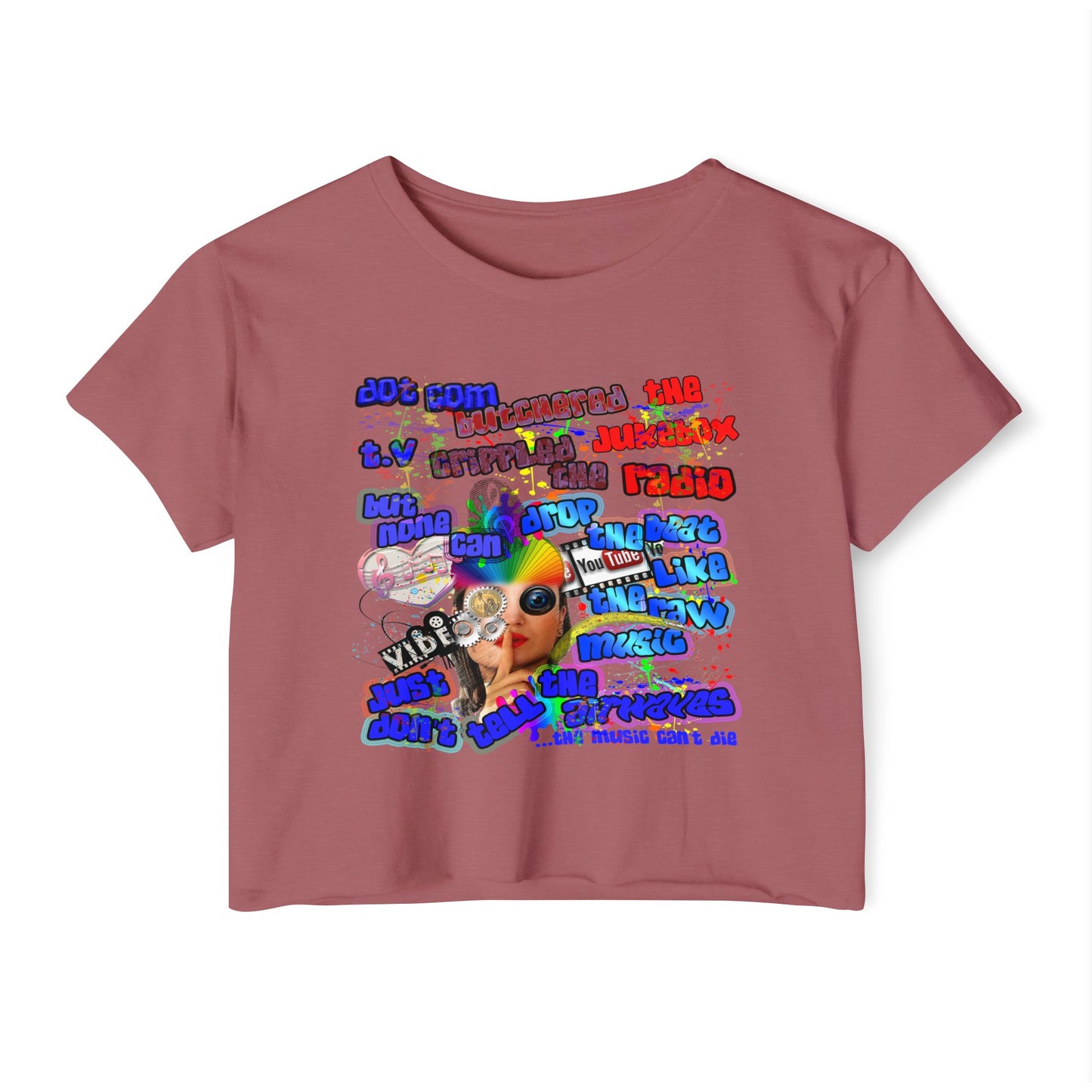 drop the beat - Women's Festival Crop Top