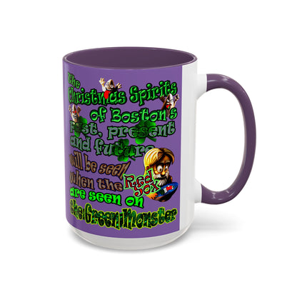 christmas spirits of boston - Accent Mug (light purple)