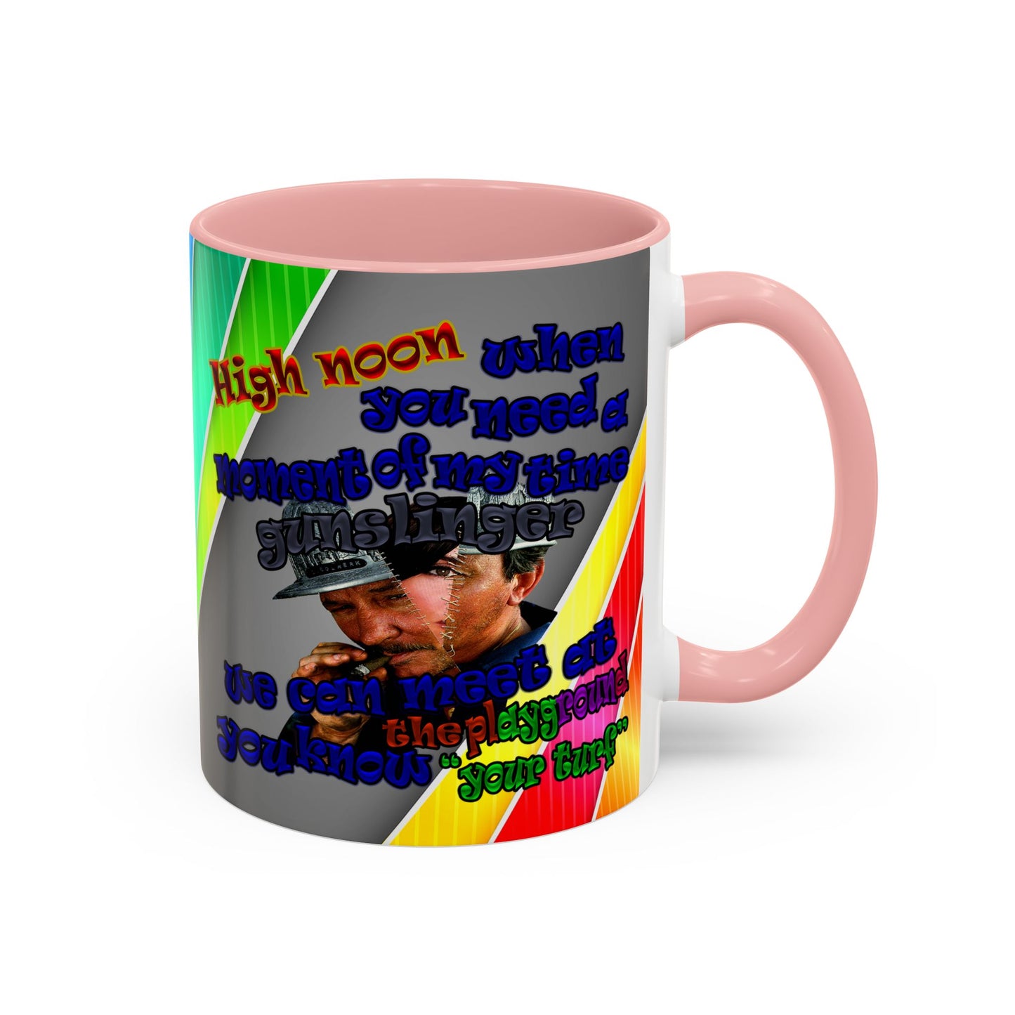 high noon - Accent Mug (rainbow split)