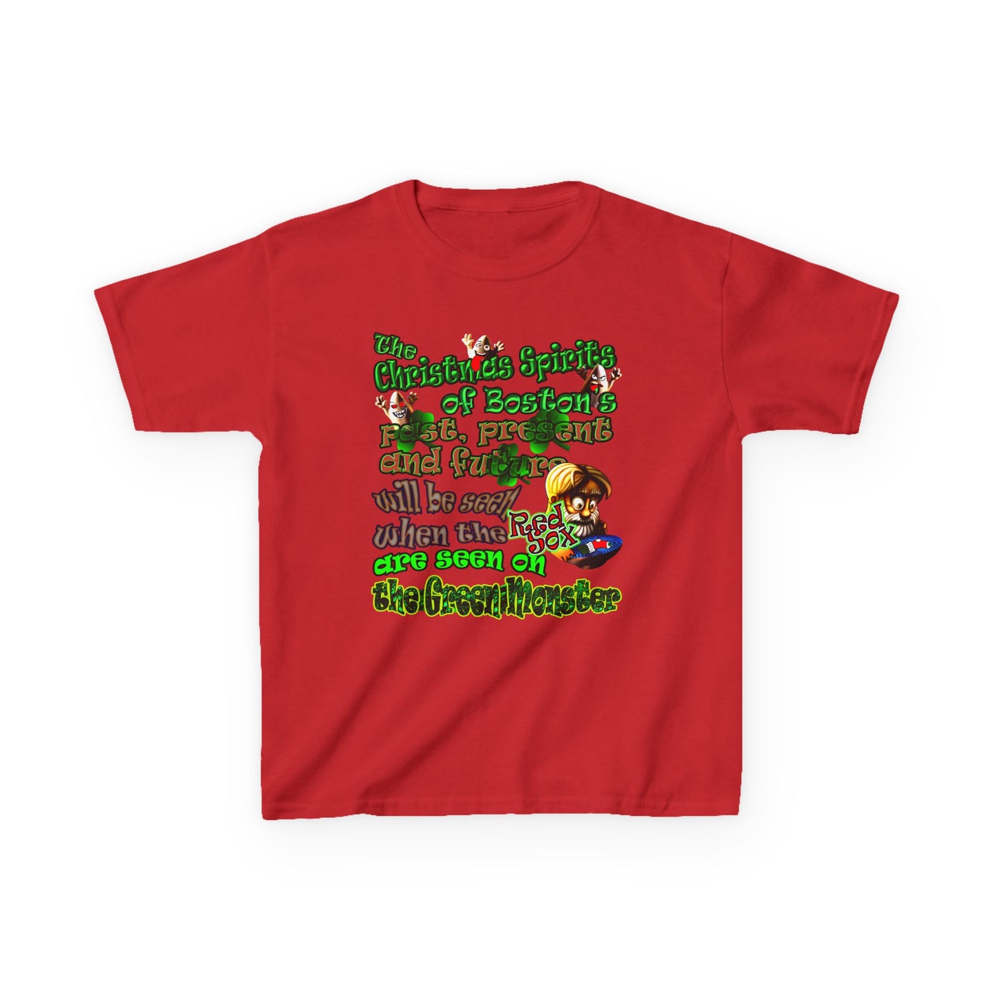 christmas spirits of boston - Kids Heavy Cotton™ Tee