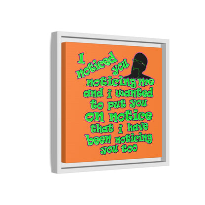 noticed you noticing - framed canvas art (crusta)