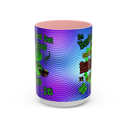 celtics logo - Accent Mug (purple wave)