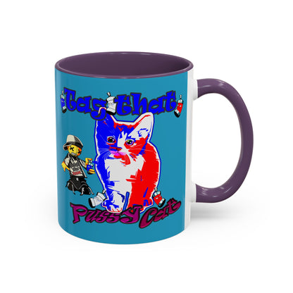 tag that - Accent Mug (turquoise)