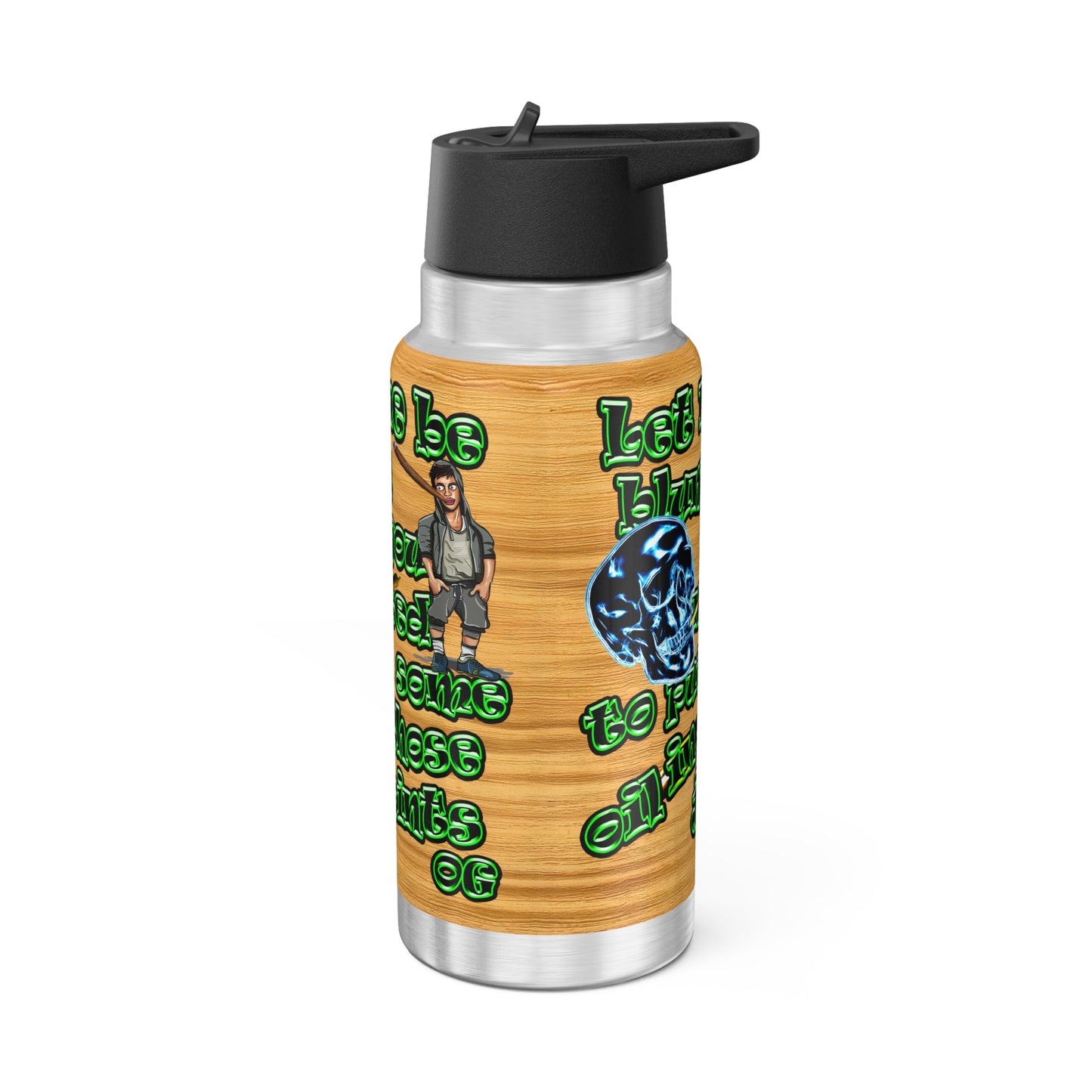 og - Gator Tumbler, 32oz  (butterscotch wood finish)
