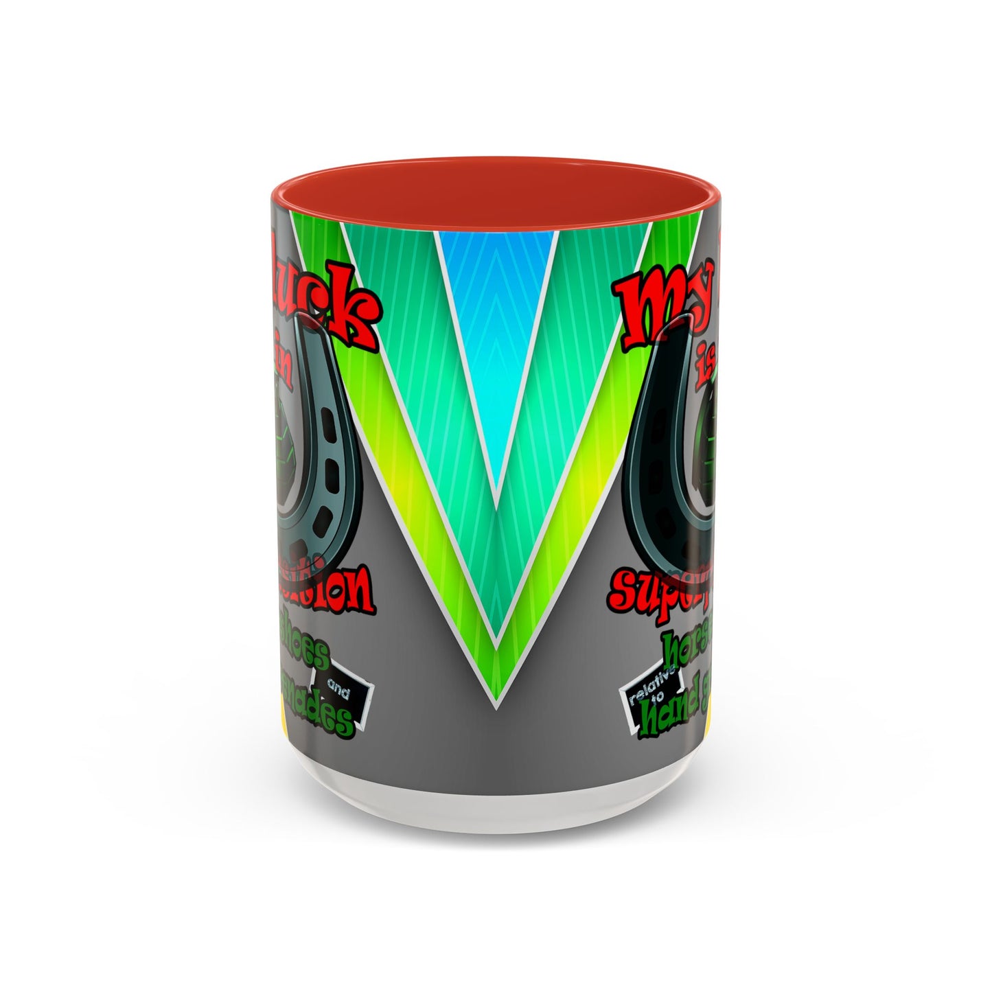 my luck - Accent Mug (rainbow split)