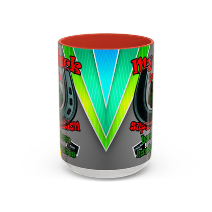 my luck - Accent Mug (rainbow split)