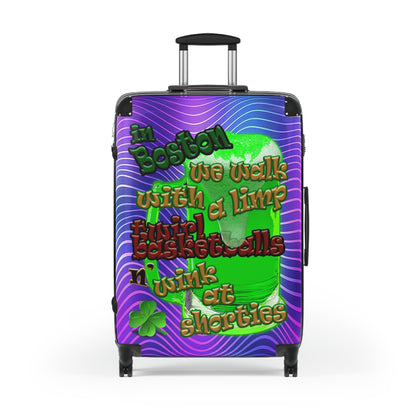 celtics logo - Suitcase (purple wave)